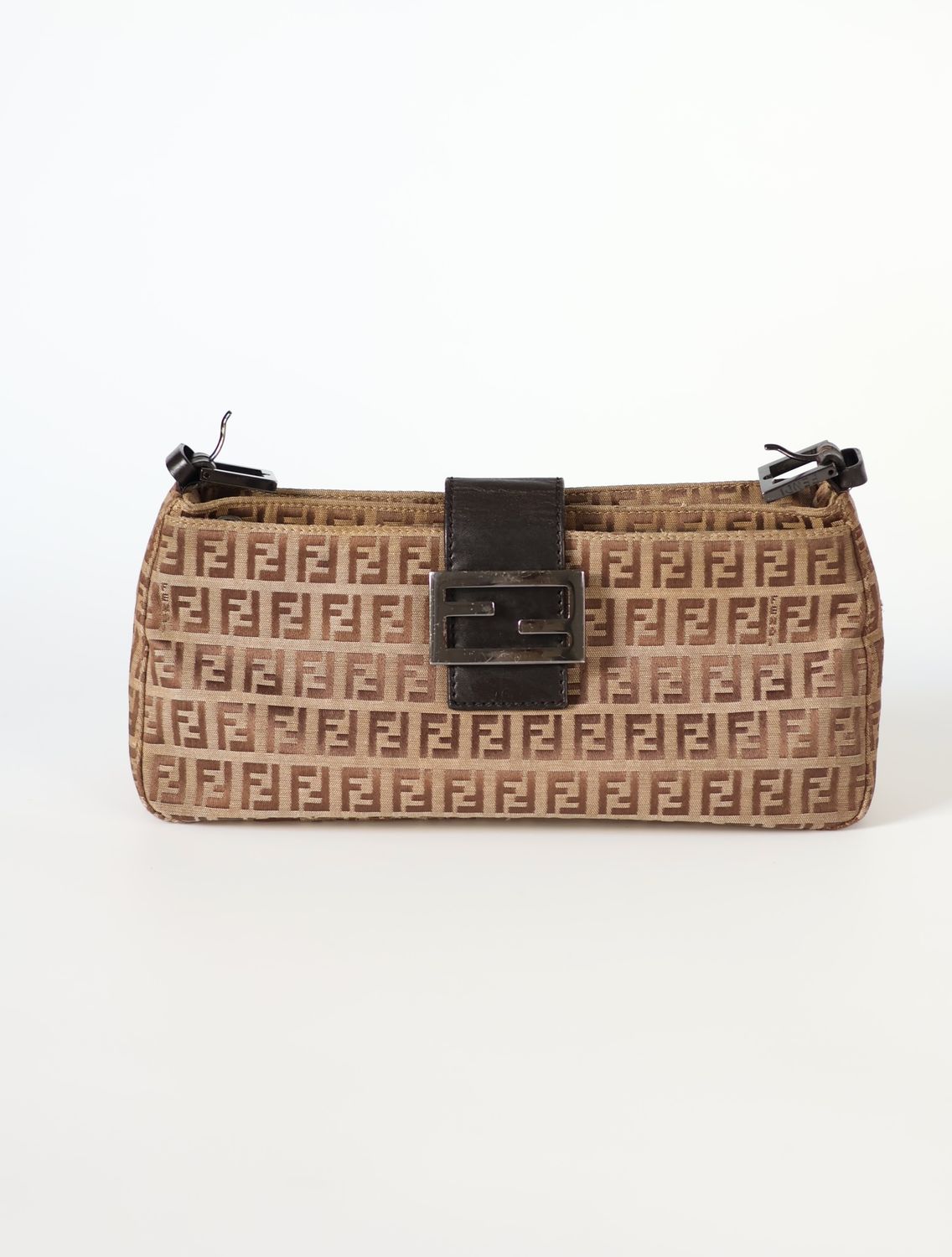 Fendi Tobacco Zucca Baguette Bag