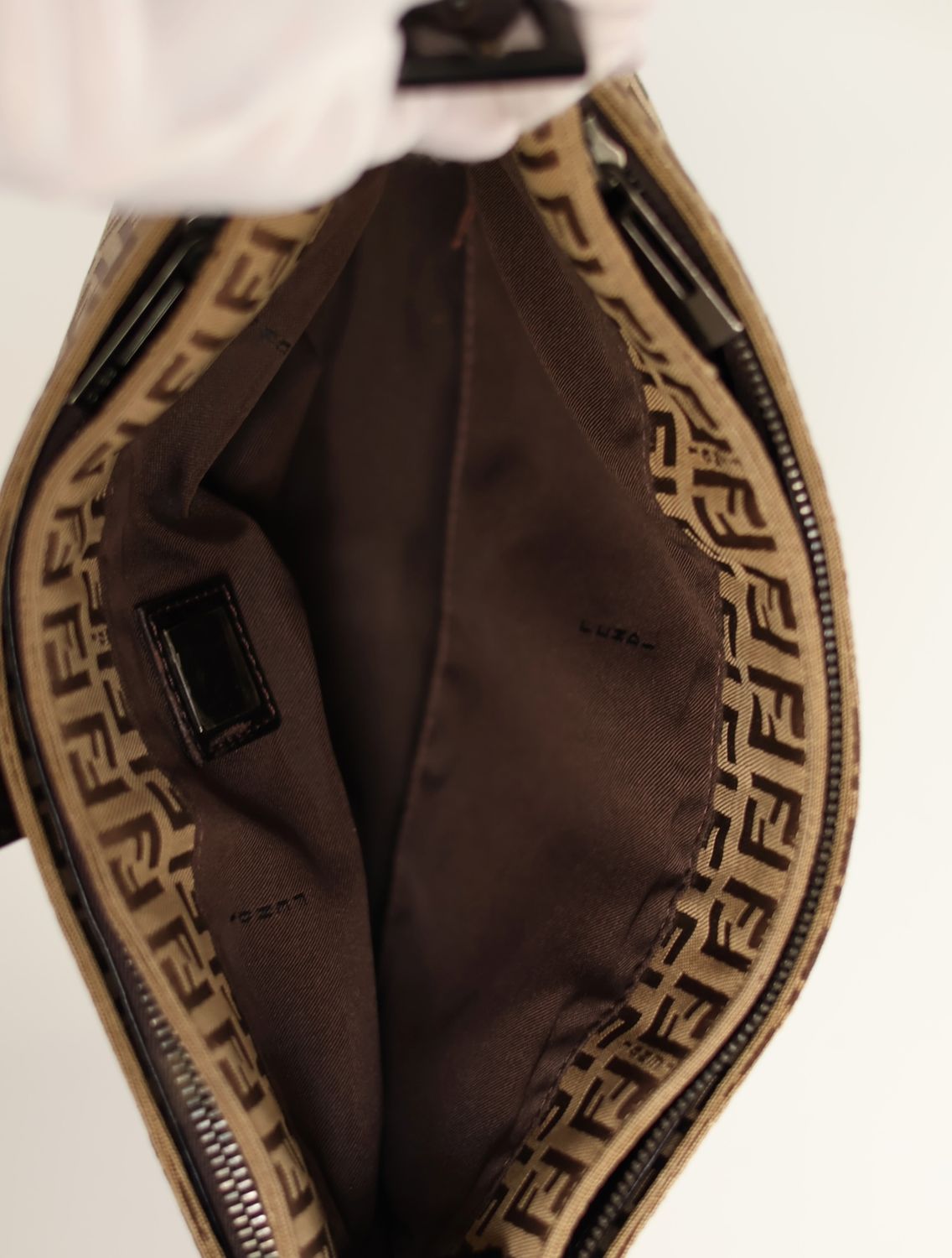 Fendi Tobacco Zucca Baguette Bag