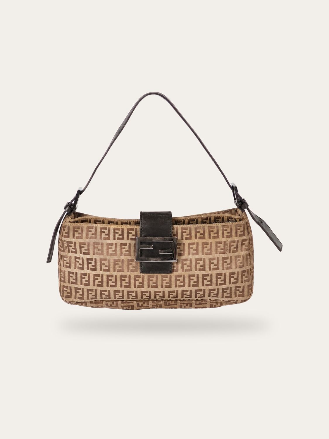 Fendi Tobacco Zucca Baguette Bag