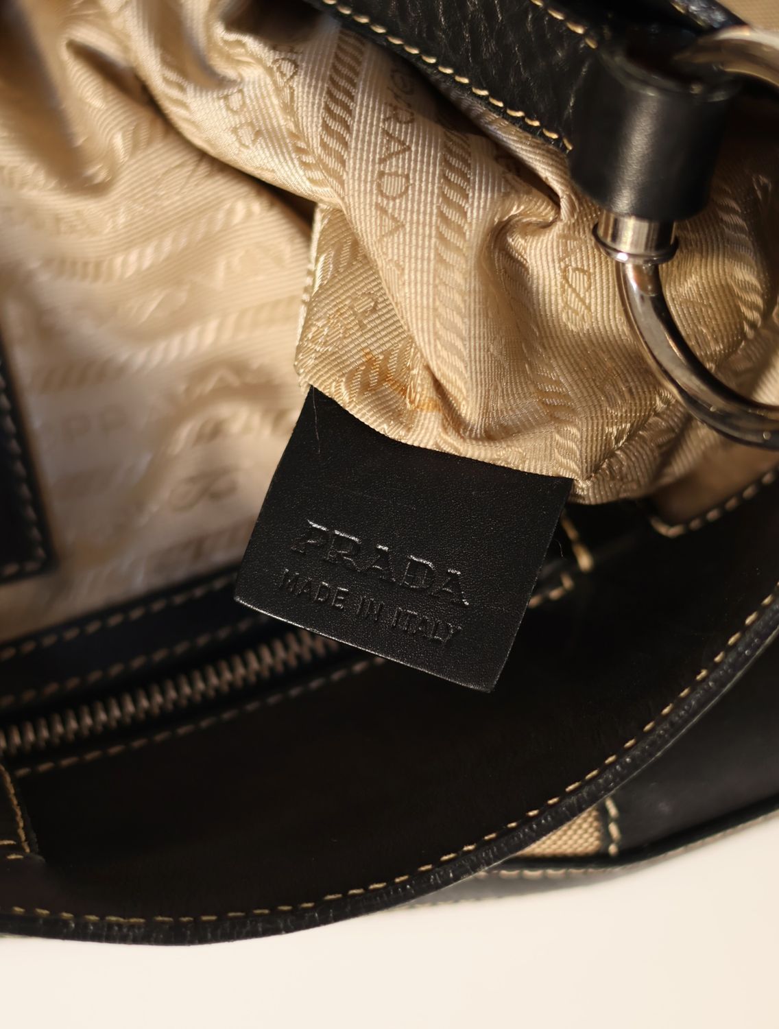 Prada Jacquard Canvas Bag