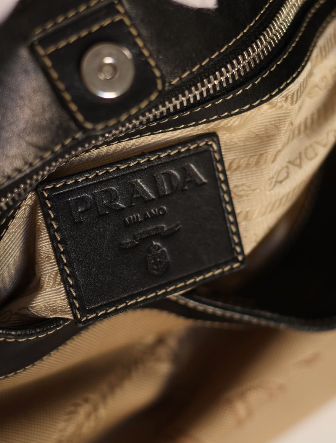 Prada Jacquard Canvas Bag