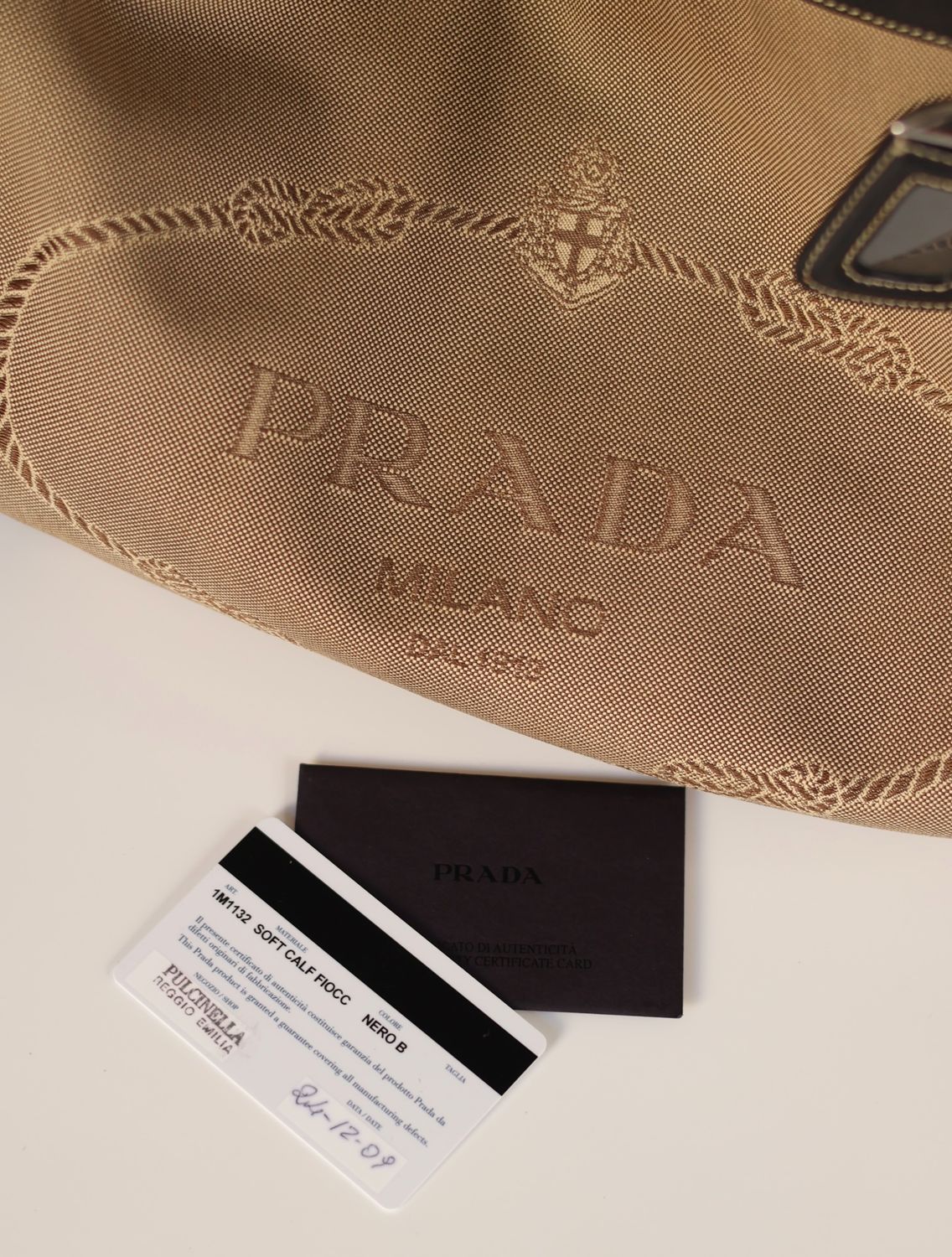 Prada Jacquard Canvas Bag