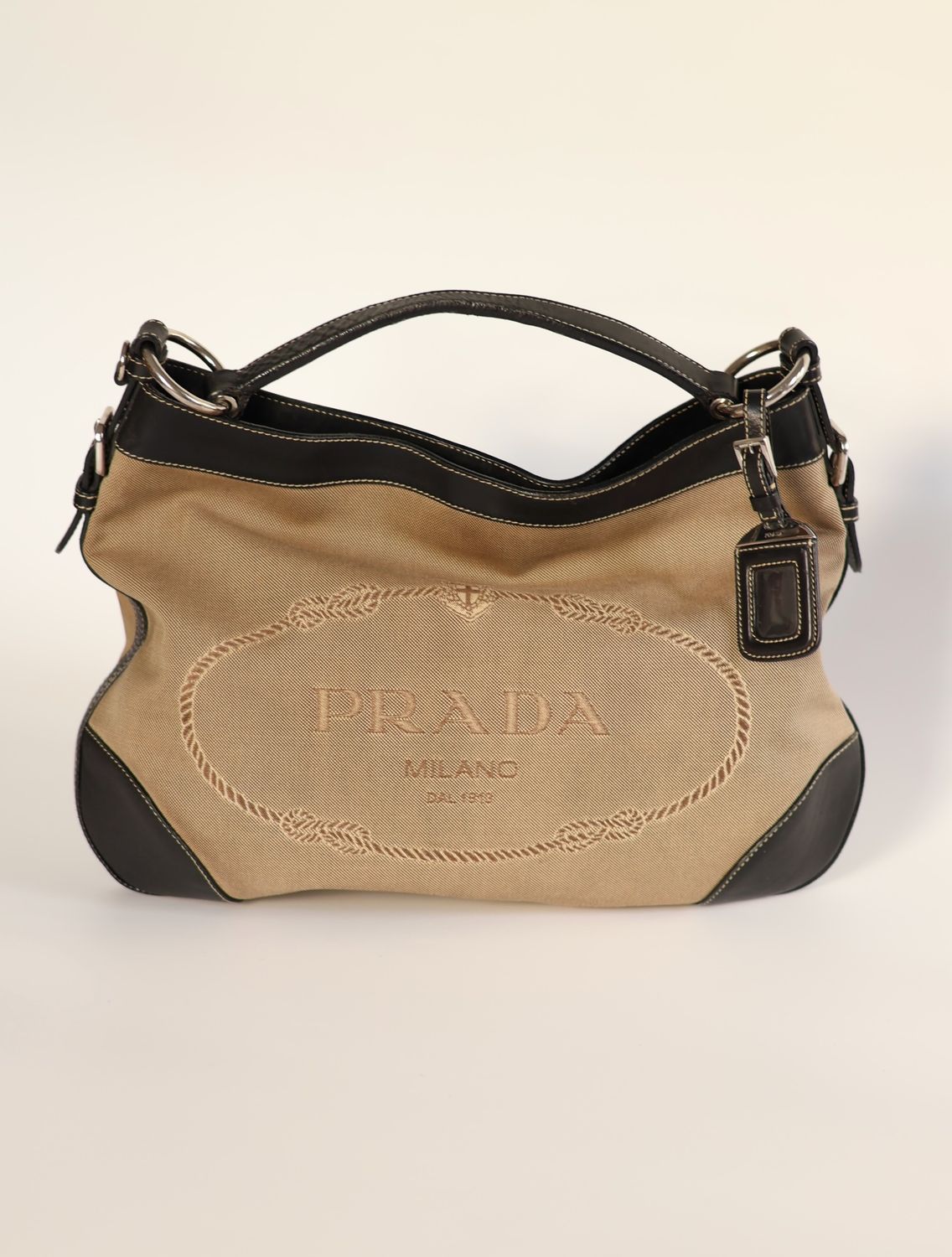 Prada Jacquard Canvas Bag