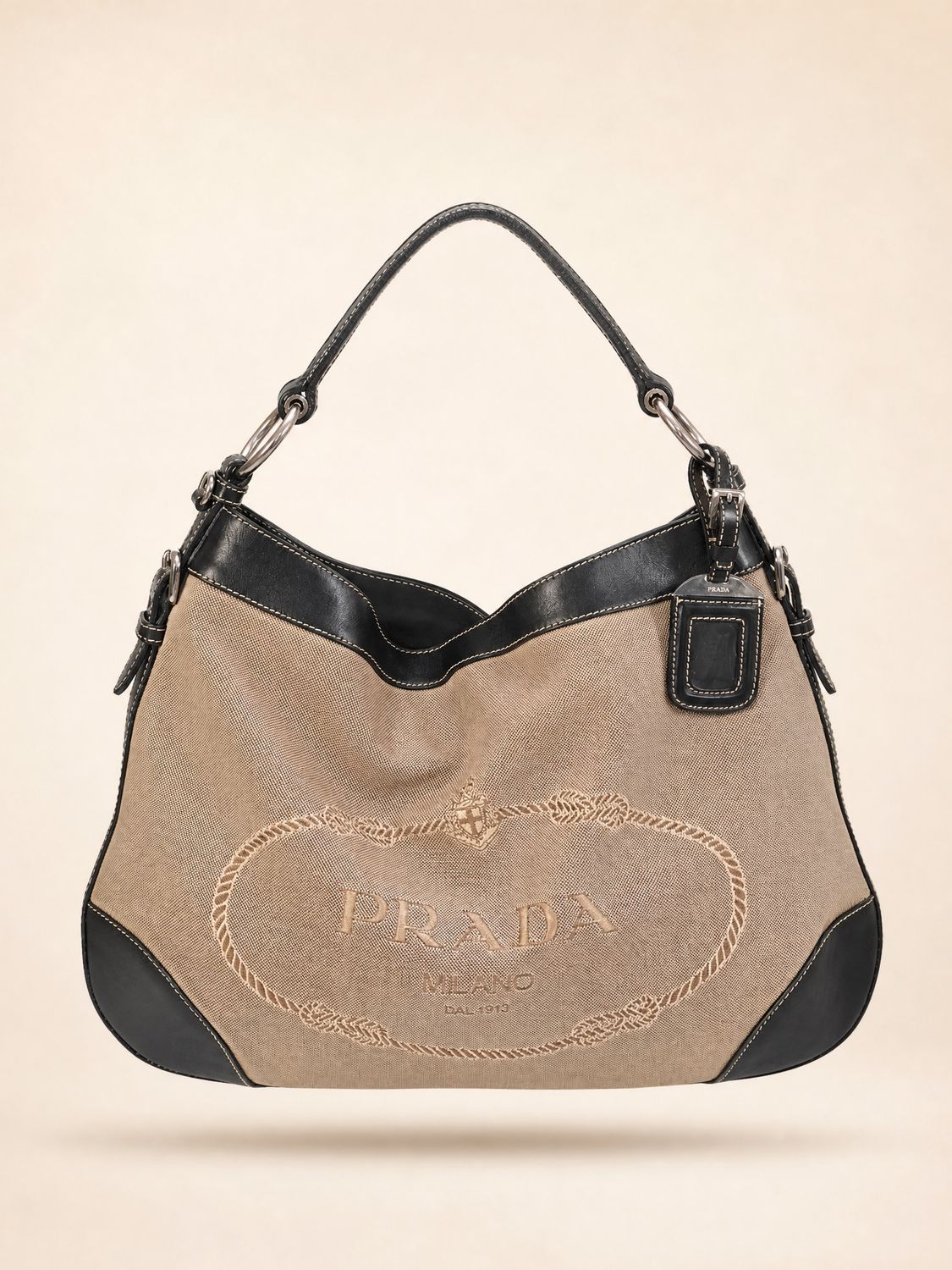 Prada Jacquard Canvas Bag