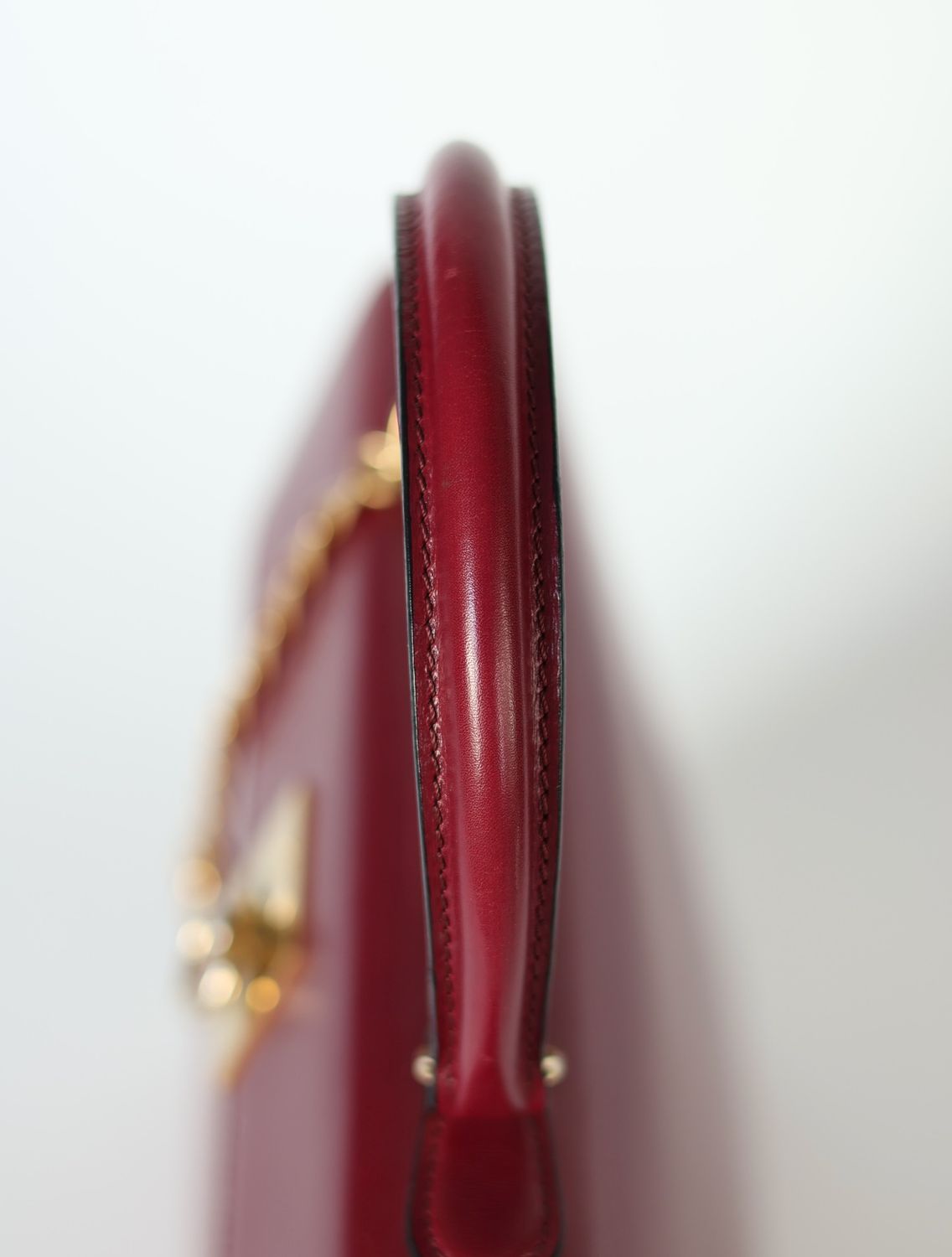 Celine 90s Burgundy Top Handle Bag