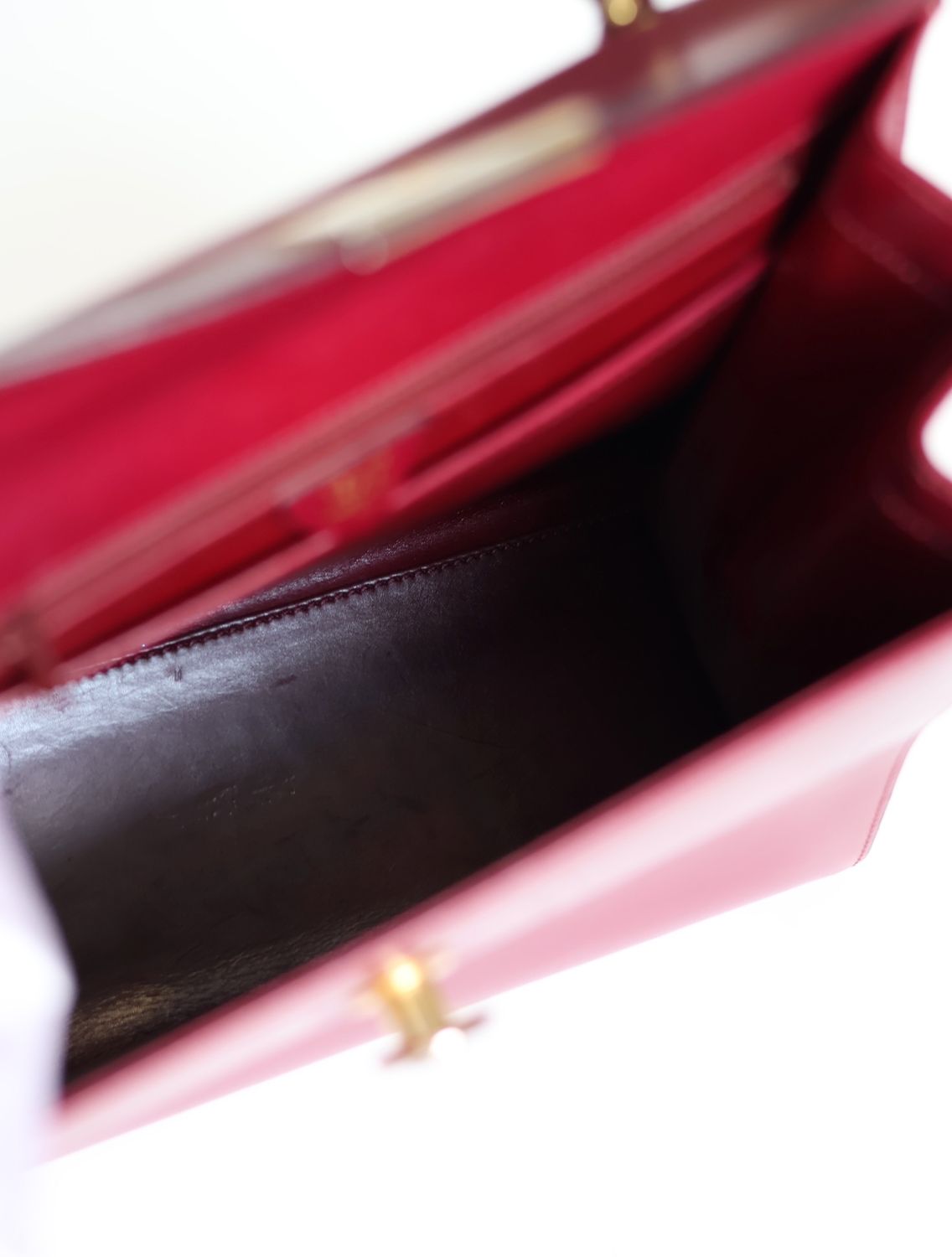 Celine 90s Burgundy Top Handle Bag