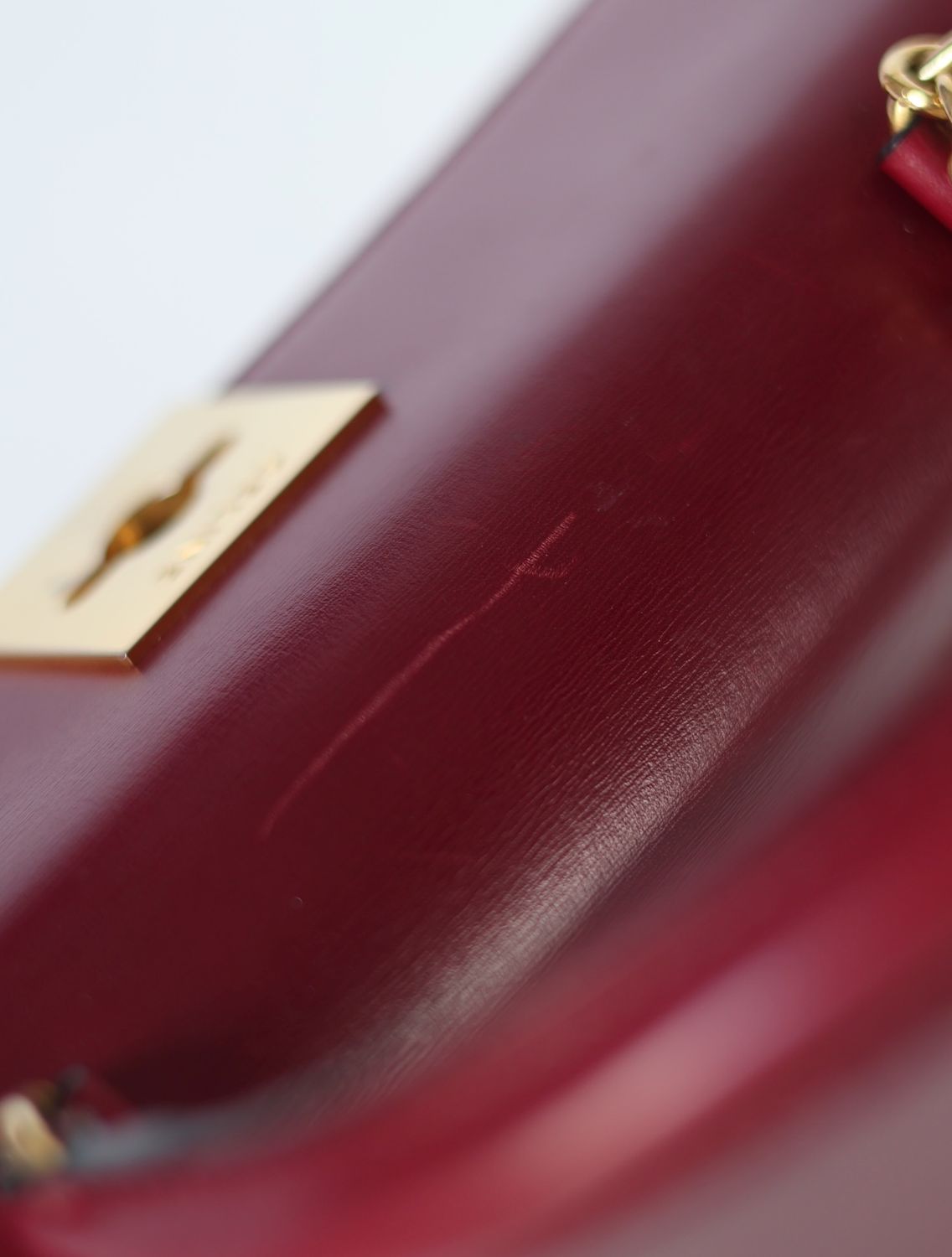 Celine 90s Burgundy Top Handle Bag