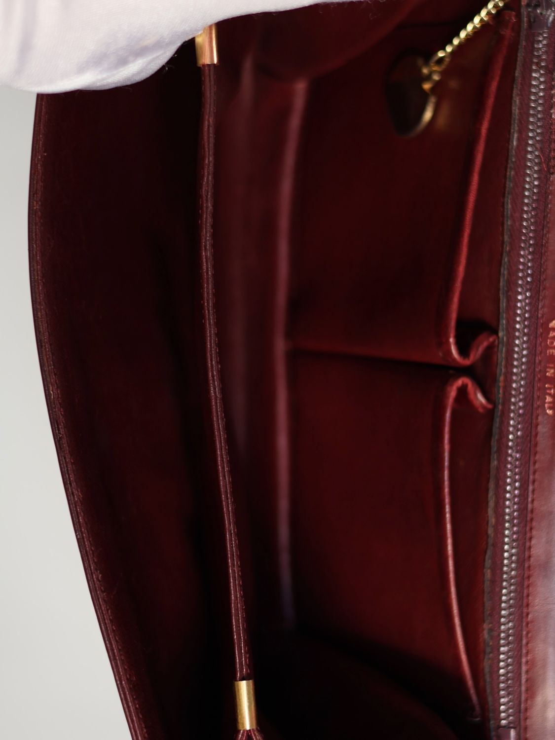 Celine Burgundy Classic Bag