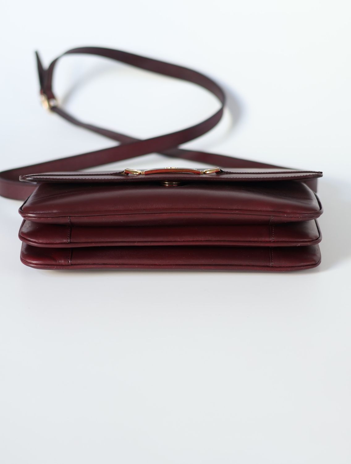 Celine Burgundy Classic Bag