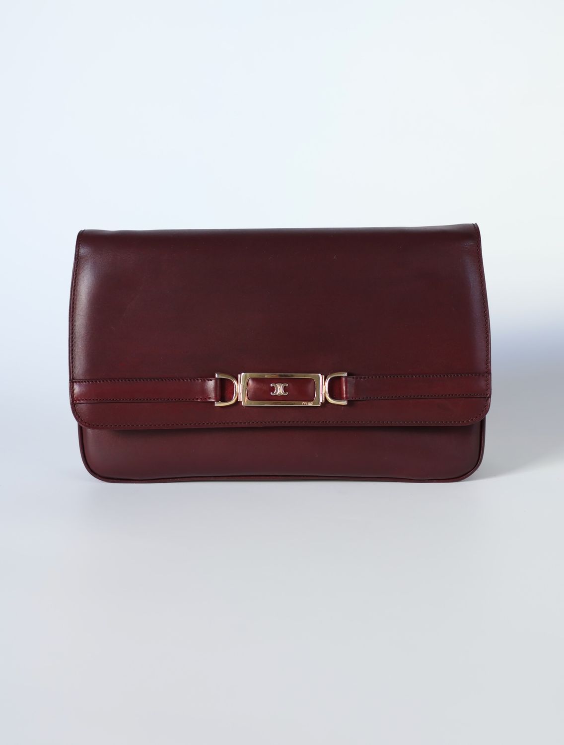 Celine Burgundy Classic Bag