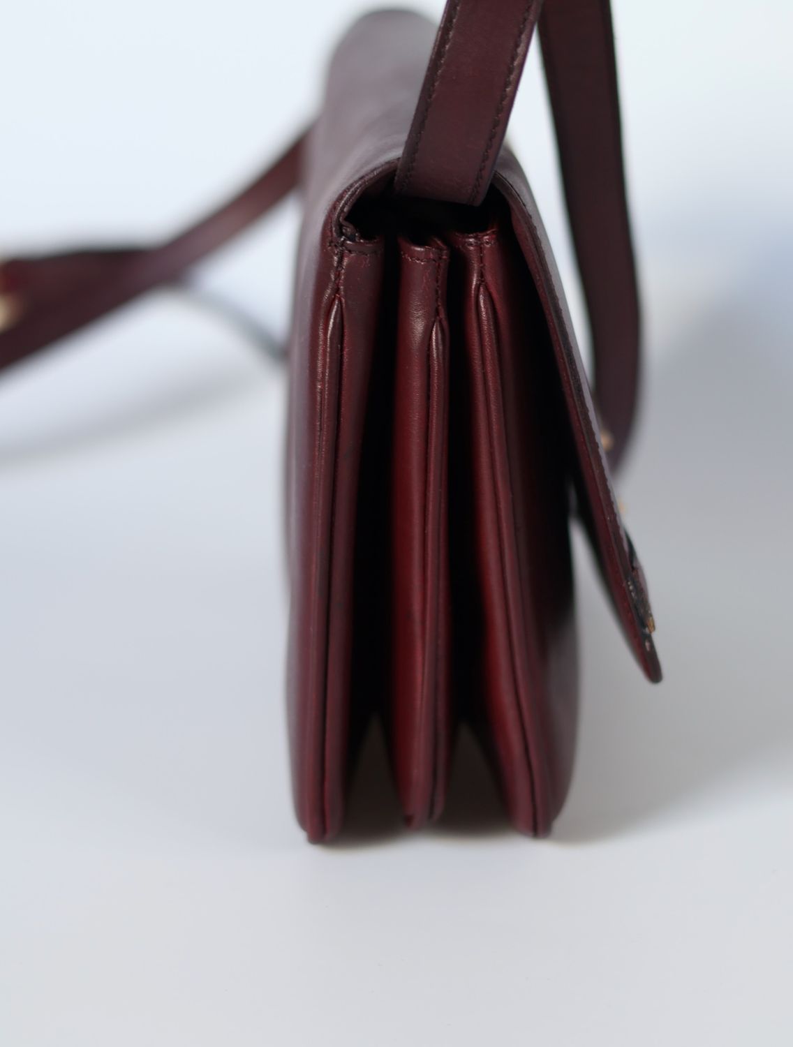 Celine Burgundy Classic Bag