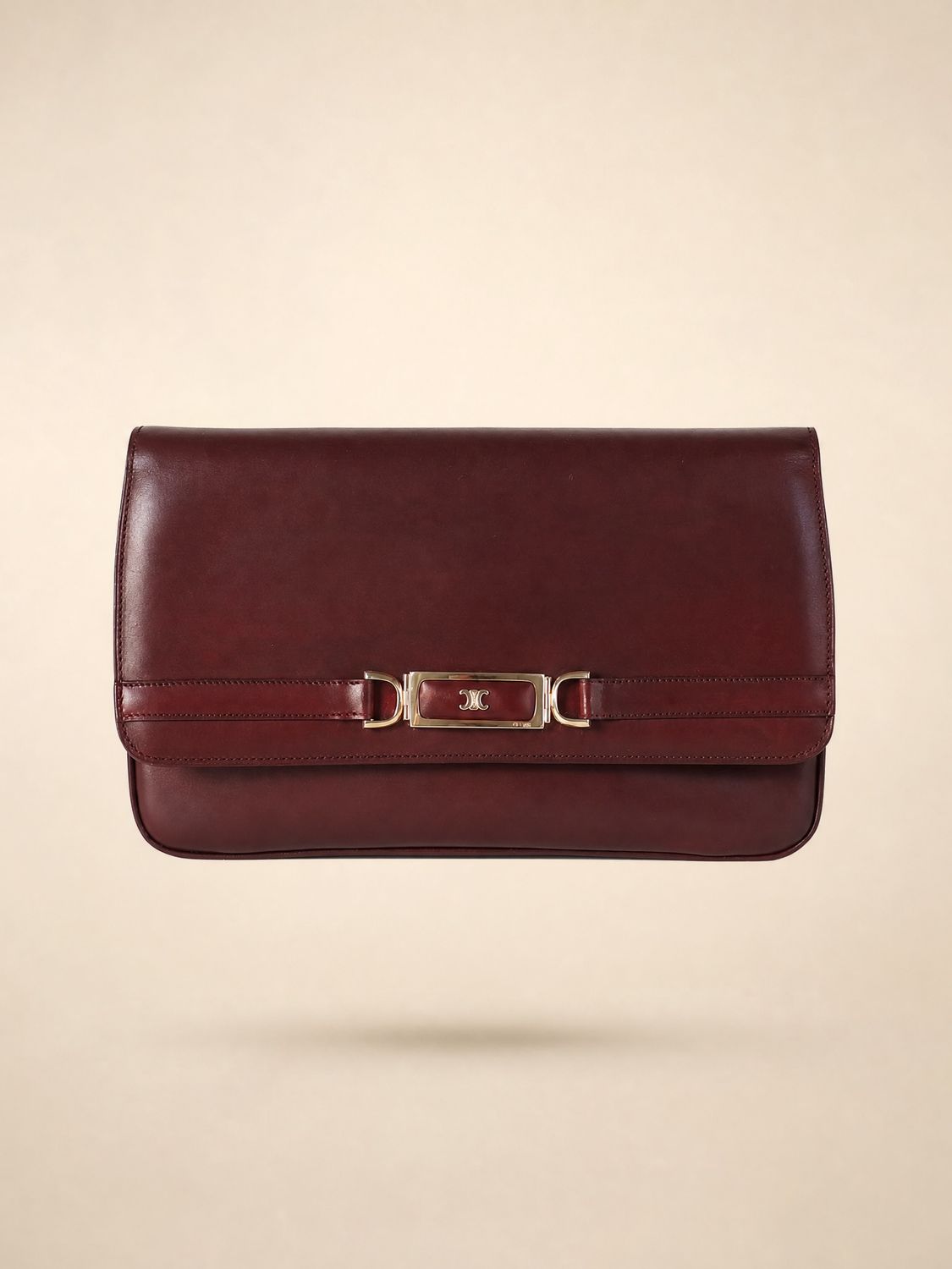Celine Burgundy Classic Bag
