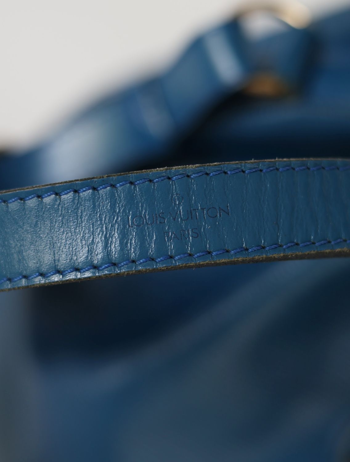 Louis Vuitton Noe Blue Epi PM bag