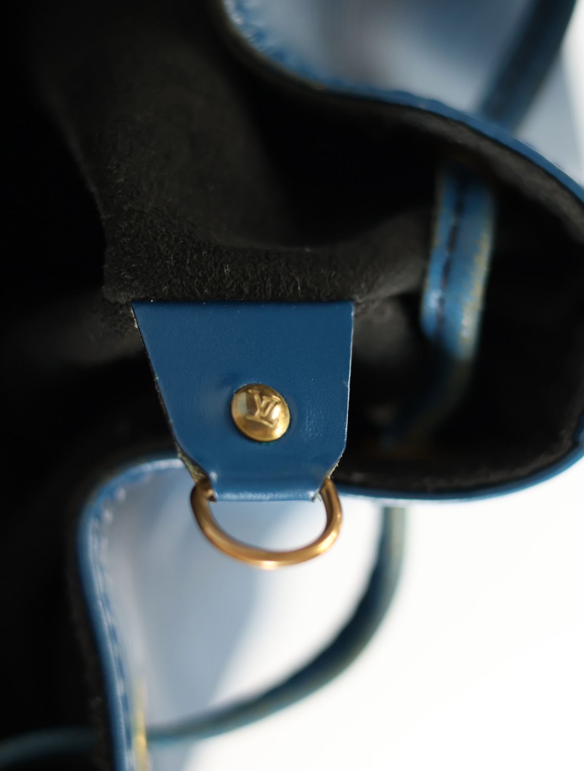 Louis Vuitton Noe Blue Epi PM bag