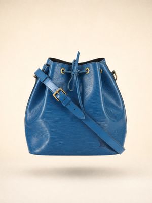 Louis Vuitton Noe Blue Epi PM bag