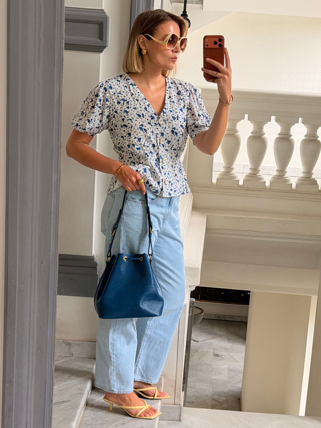 Louis Vuitton Noe PM Blue Epi Bag