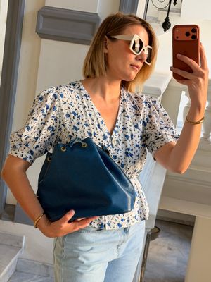 Louis Vuitton Noe PM Blue Epi Bag