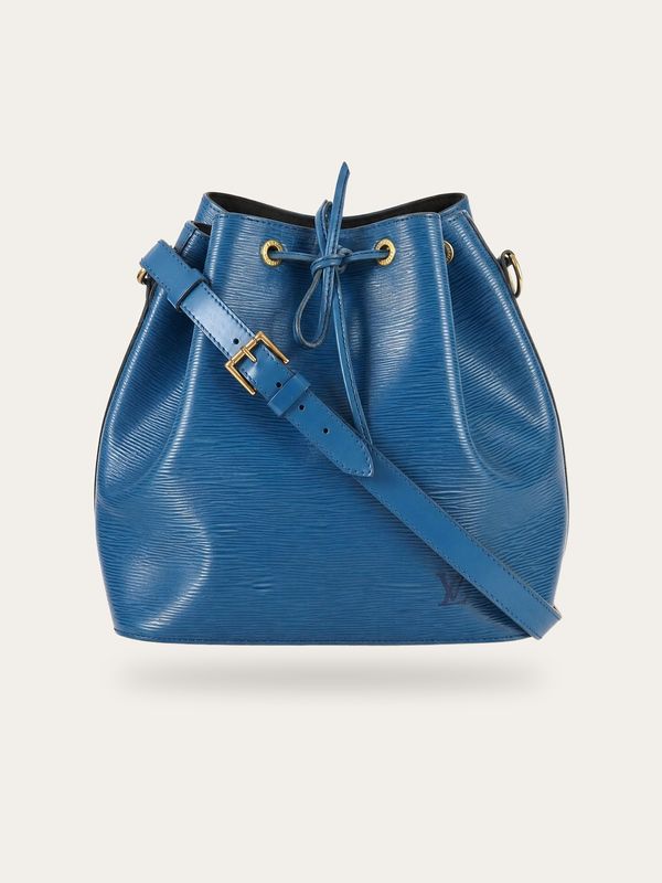 Louis Vuitton Noe PM Blue Epi Bag