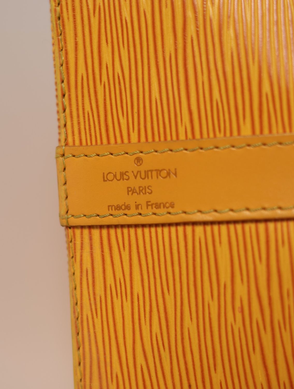 Louis Vuitton Noe PM Yellow Epi Bag