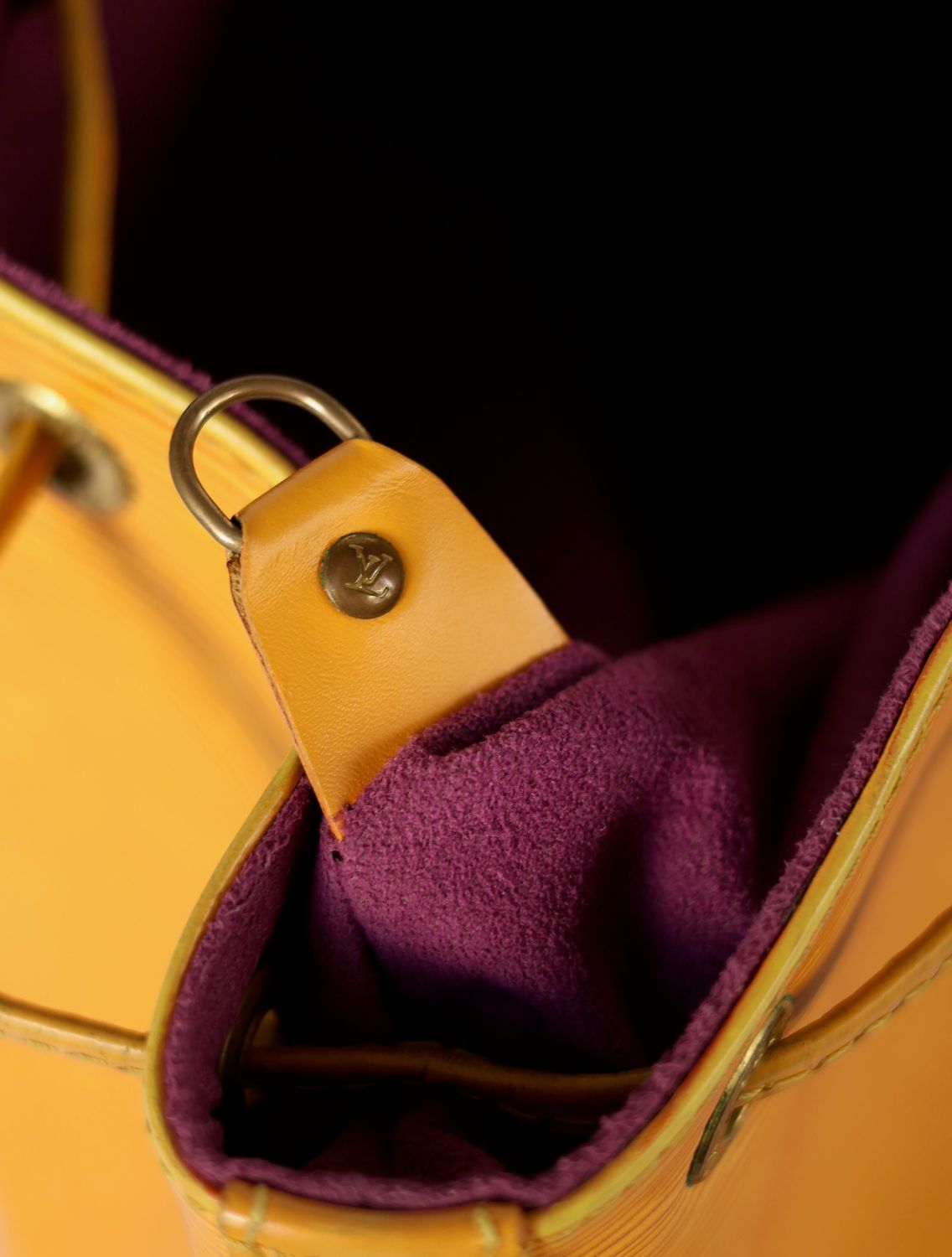 Louis Vuitton Noe PM Yellow Epi Bag