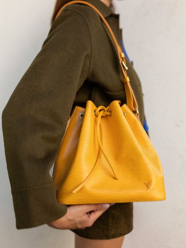 Louis Vuitton Noe PM Yellow Epi Bag