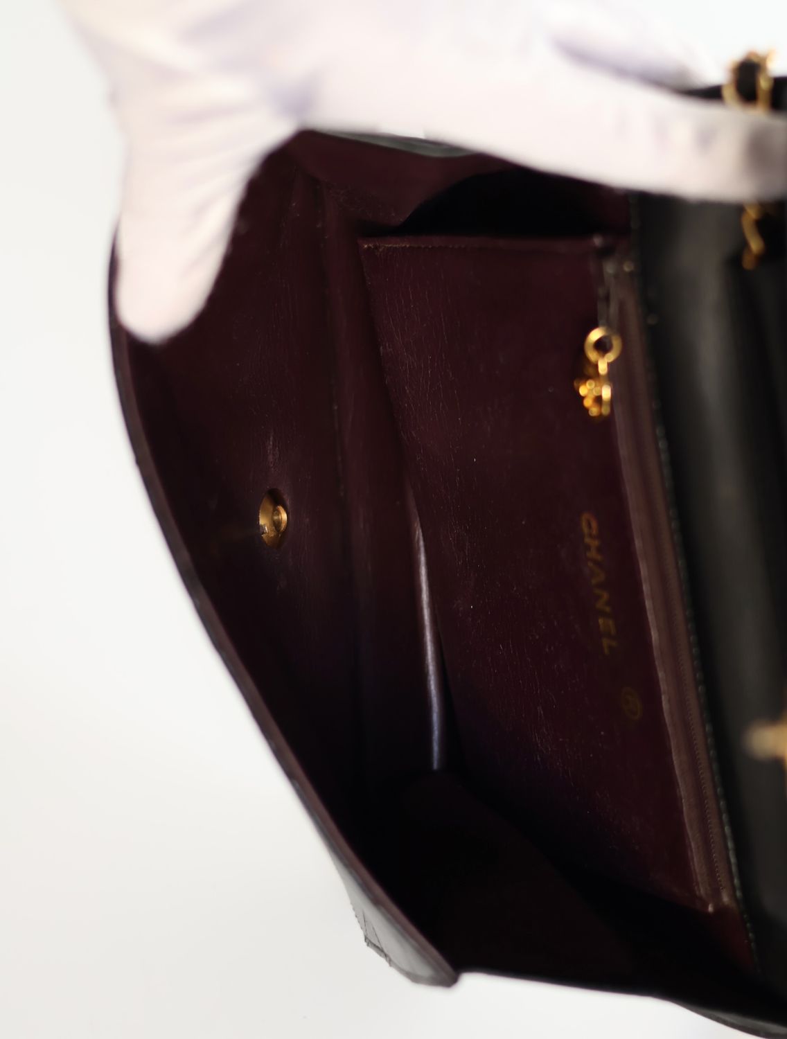 Chanel 24k Single Flap Bag, 1980s