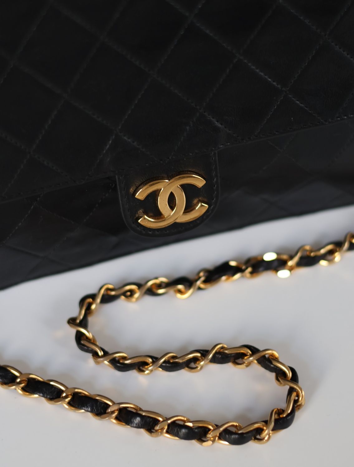 Chanel 24k Single Flap Bag, 1980s