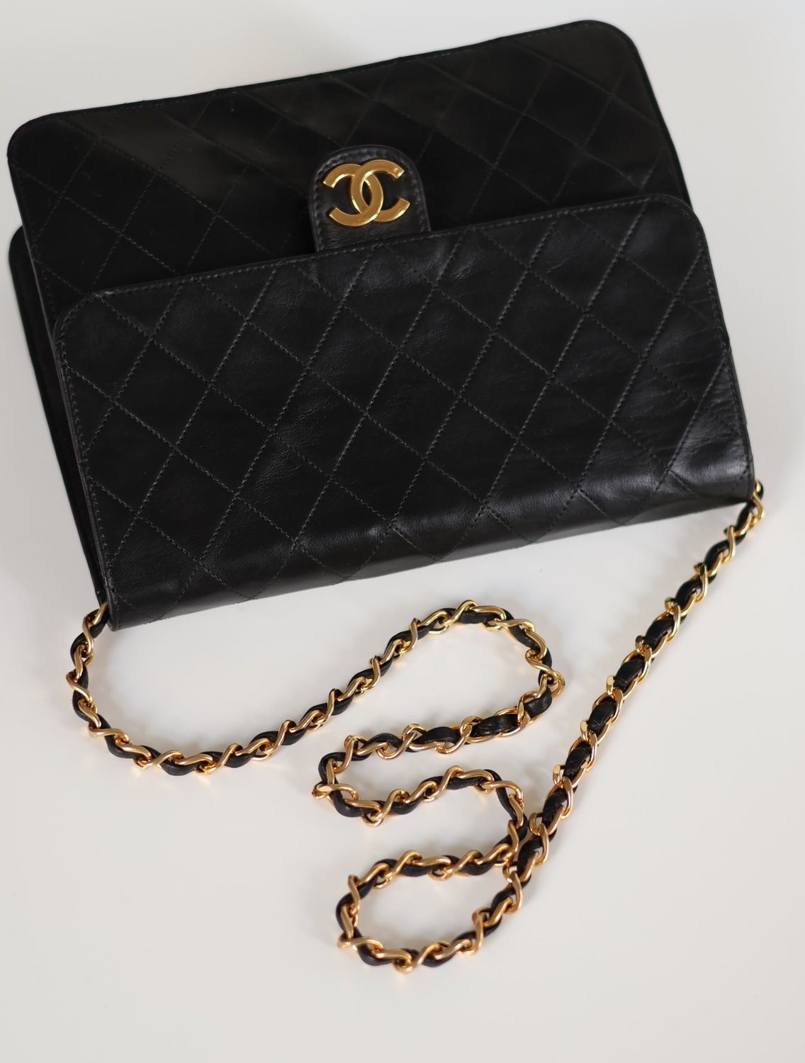 Chanel 24k Single Flap Bag, 1980s