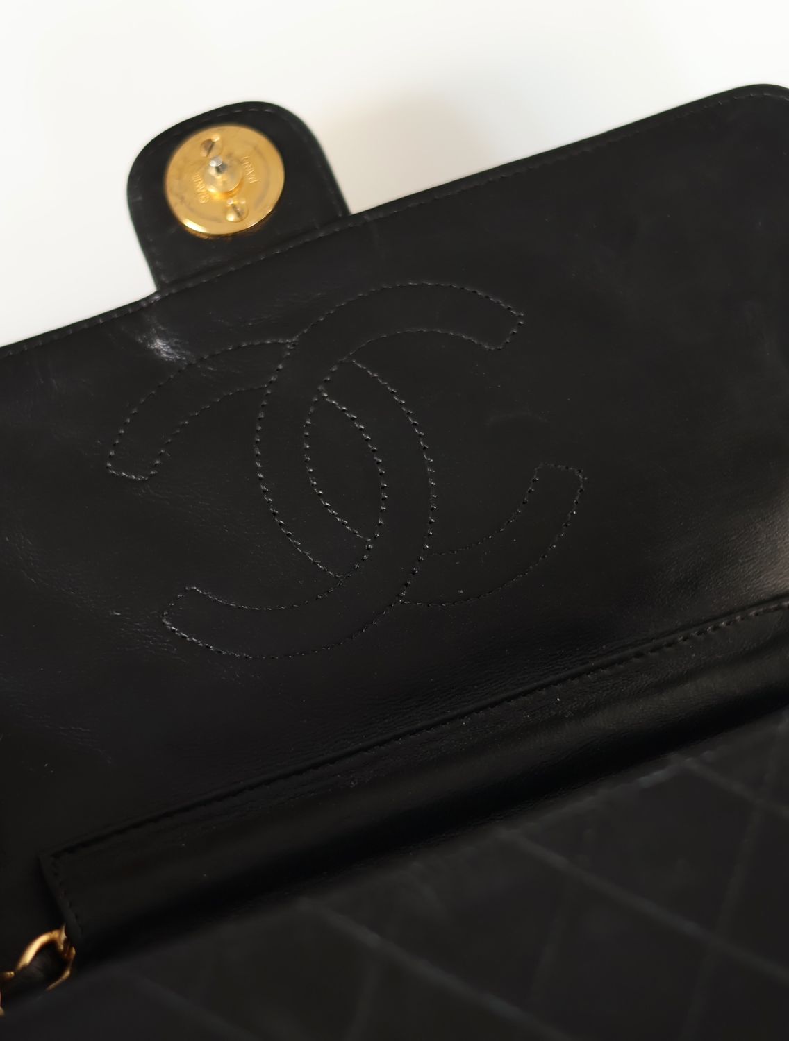 Chanel 24k Single Flap Bag, 1980s