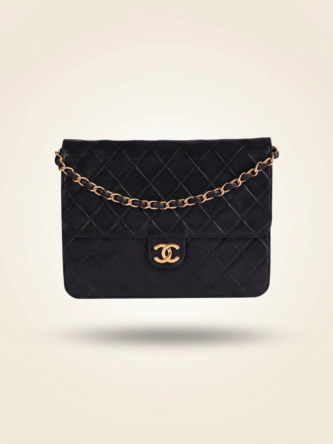 Chanel 24k Single Flap Bag, 1980s