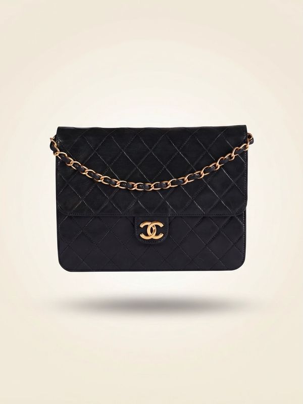 Chanel 24k Single Flap Bag, 1980s