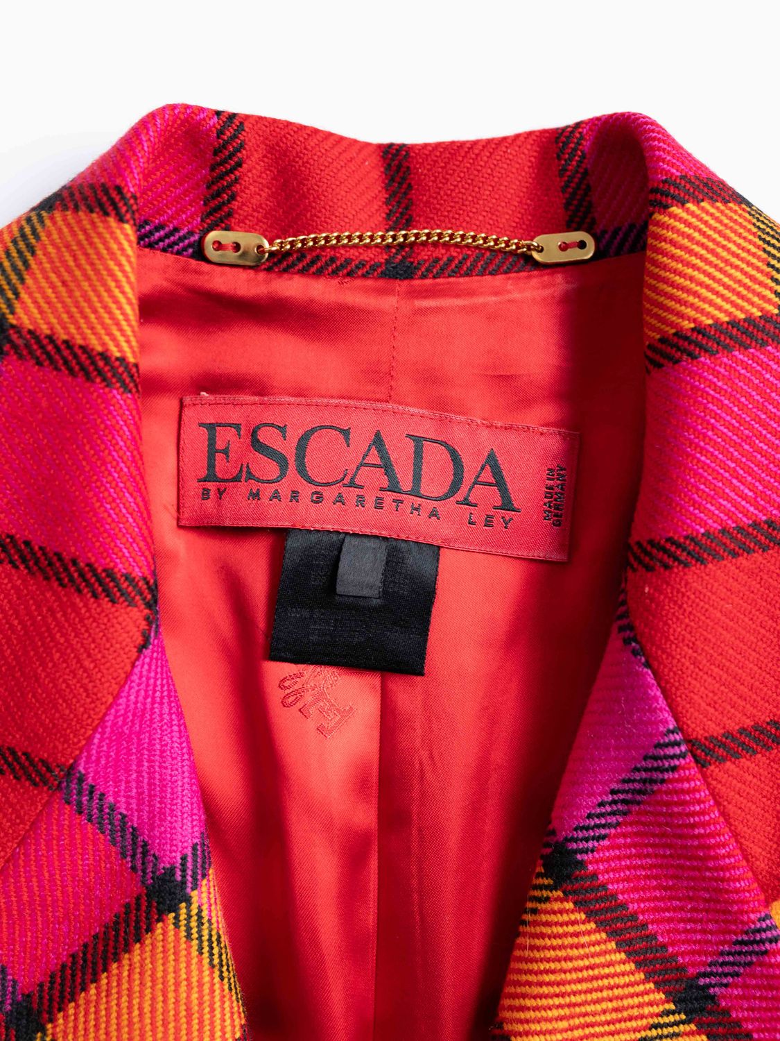 Escada Tartan Blazer