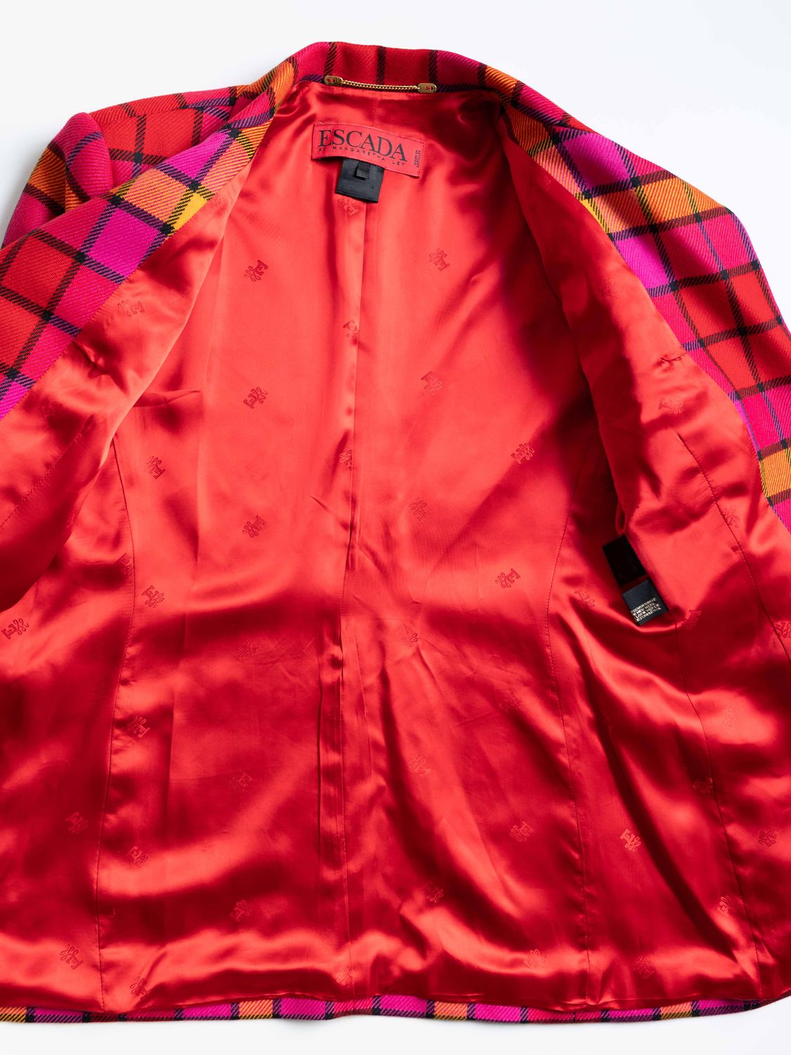 Escada Tartan Blazer