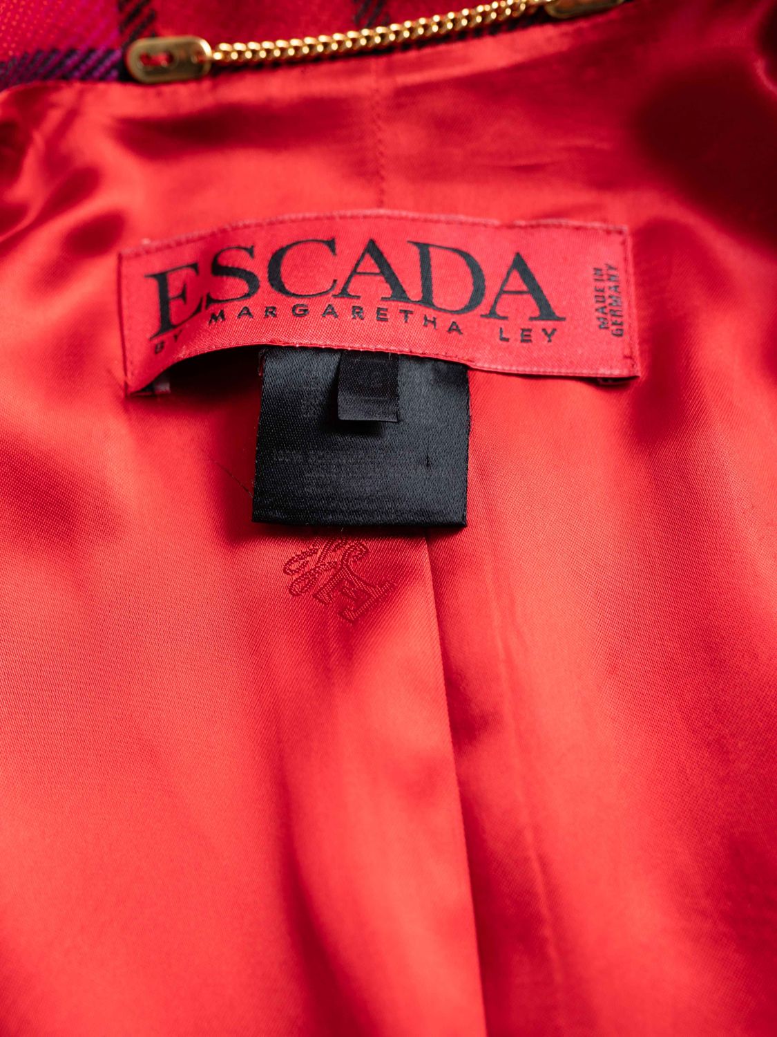 Escada Tartan Blazer