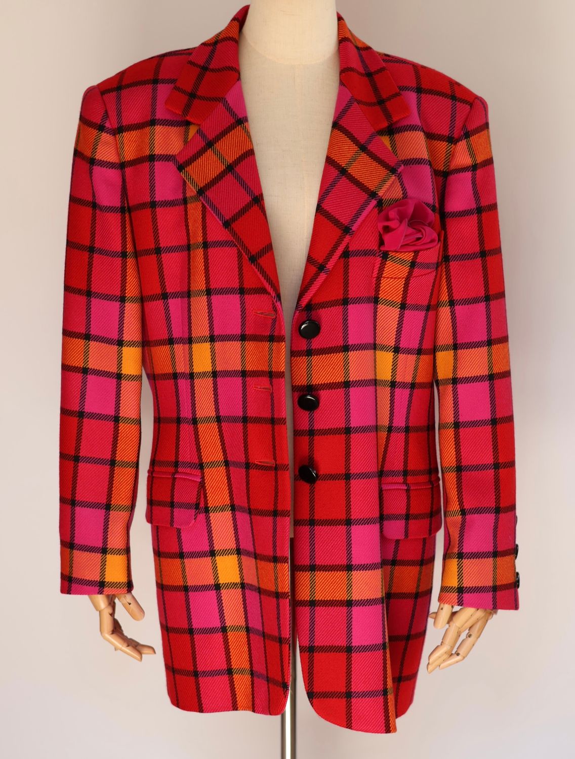 Escada Tartan Blazer