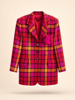 Escada Tartan Blazer
