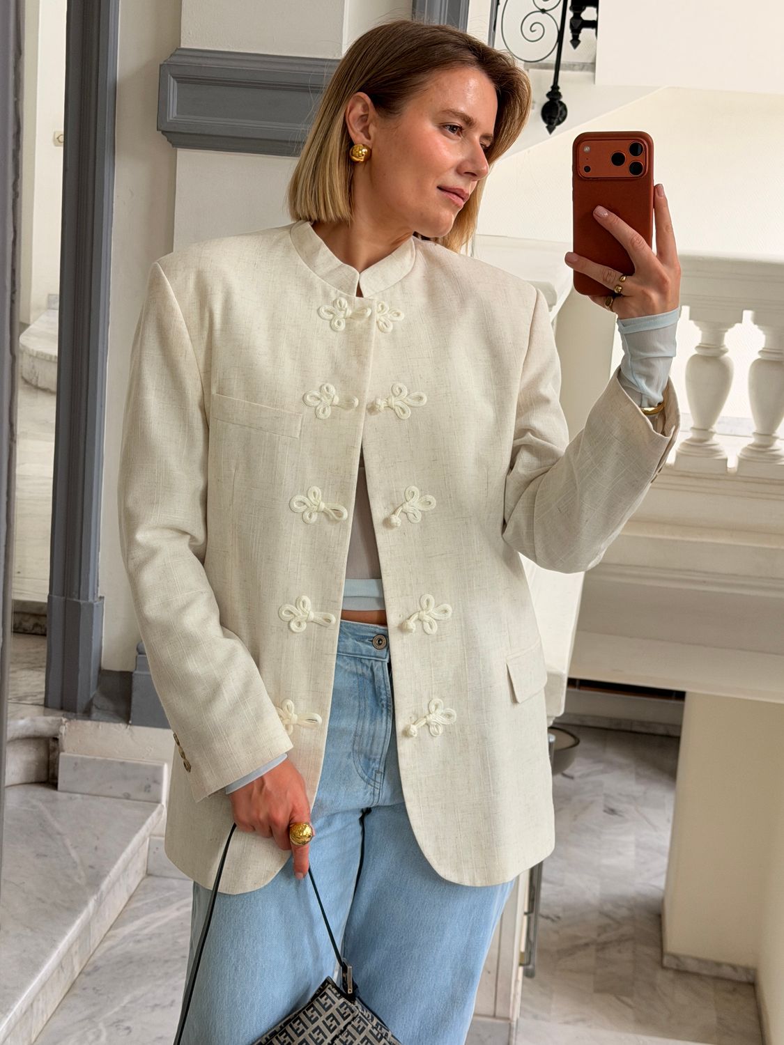 Vintage Oriental-Inspired Jacket