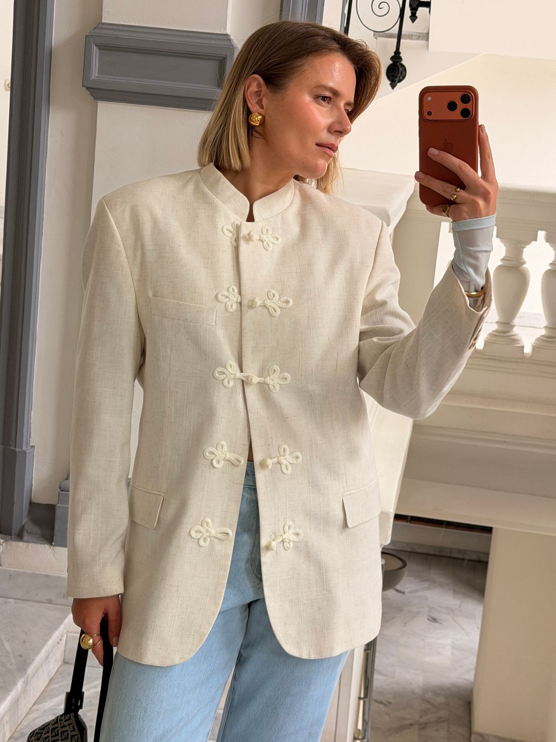Vintage Oriental-Inspired Jacket