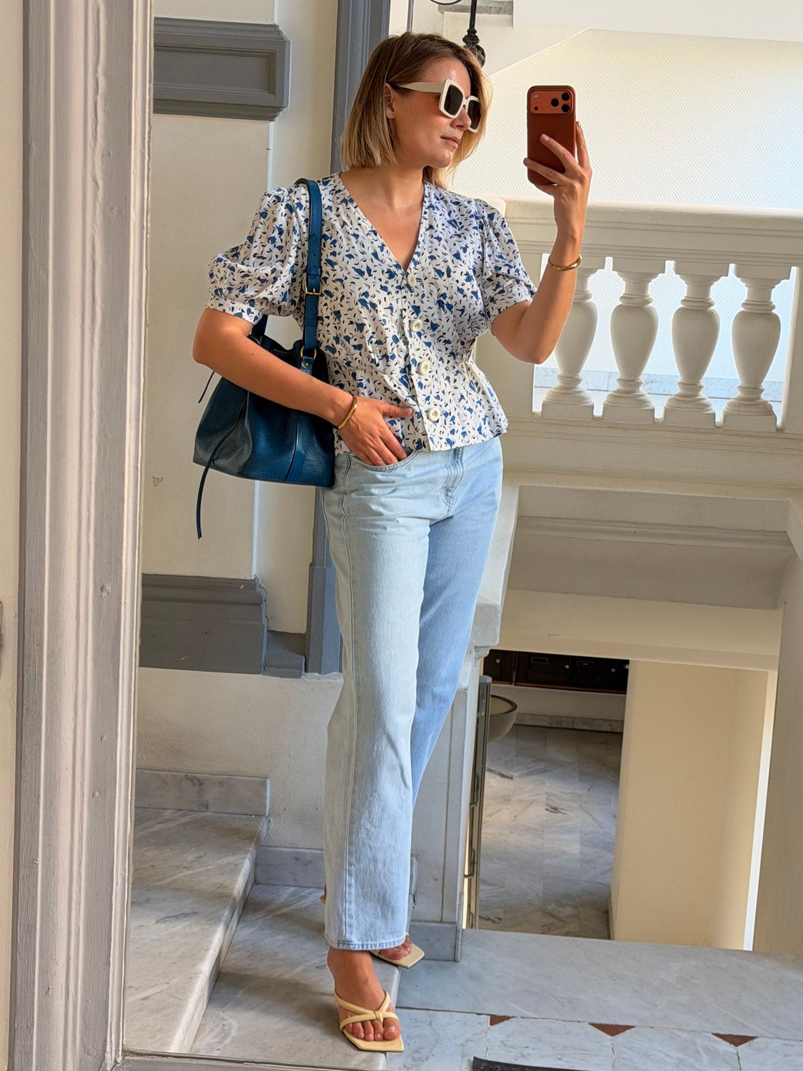 Yves Saint Laurent Floral Blouse