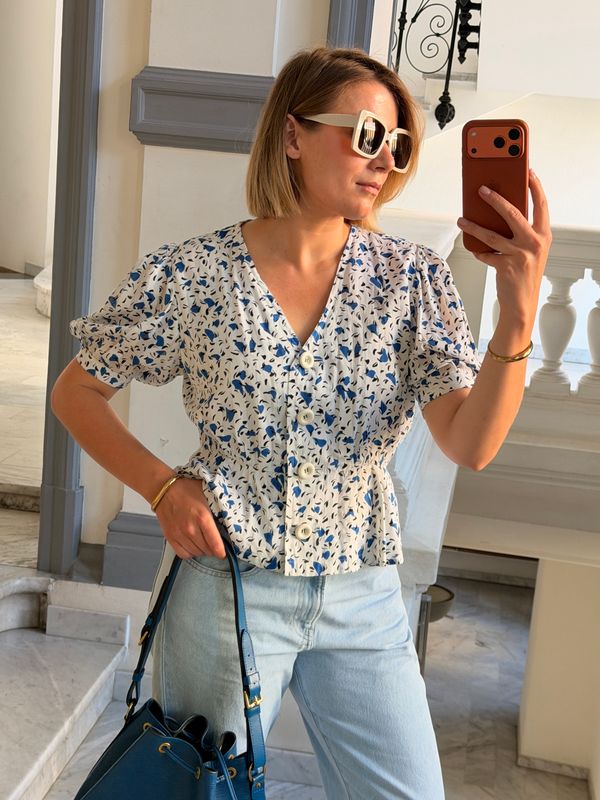 Yves Saint Laurent Floral Blouse