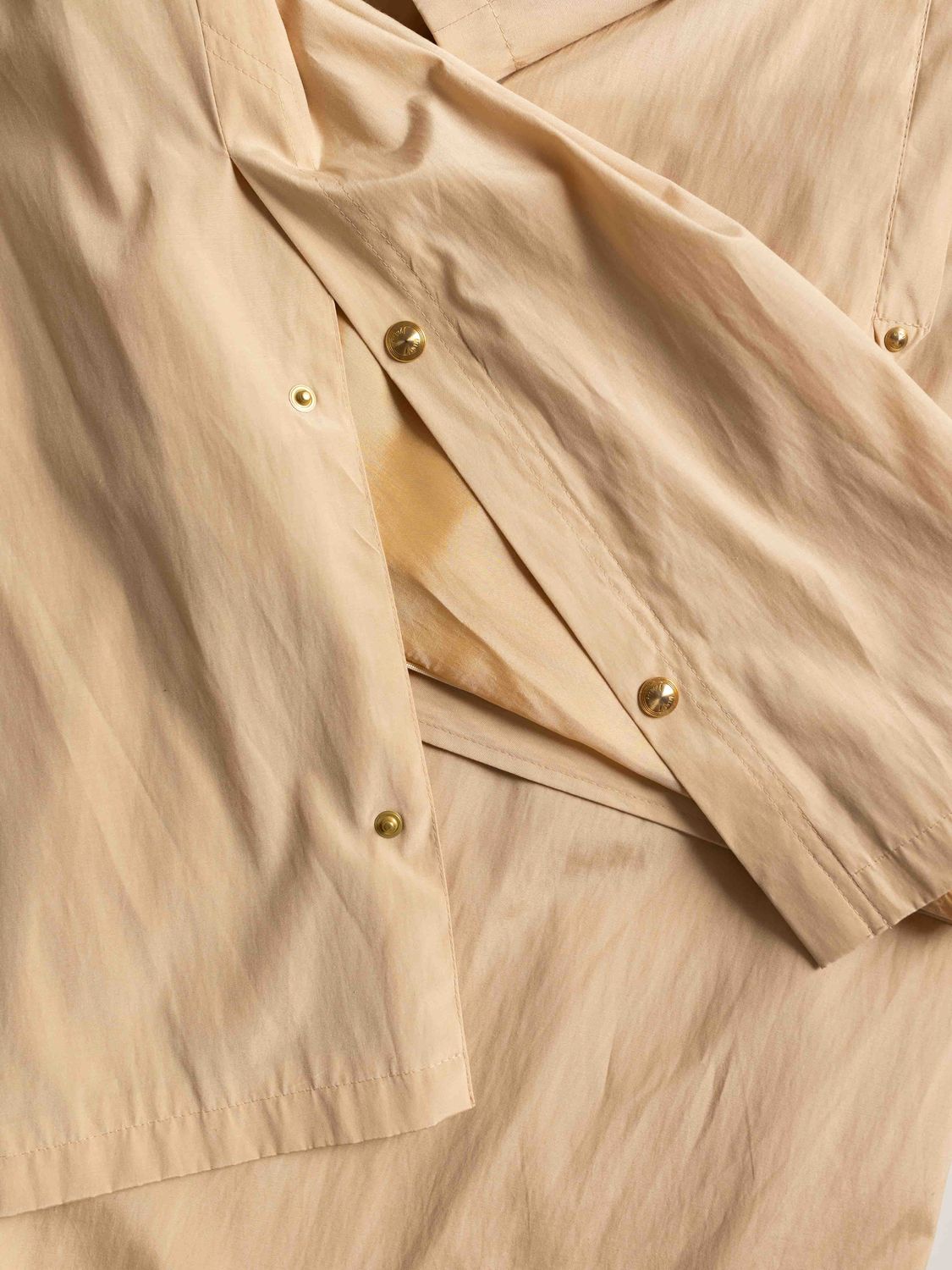 Delmod Minimal Beige Trench-Coat