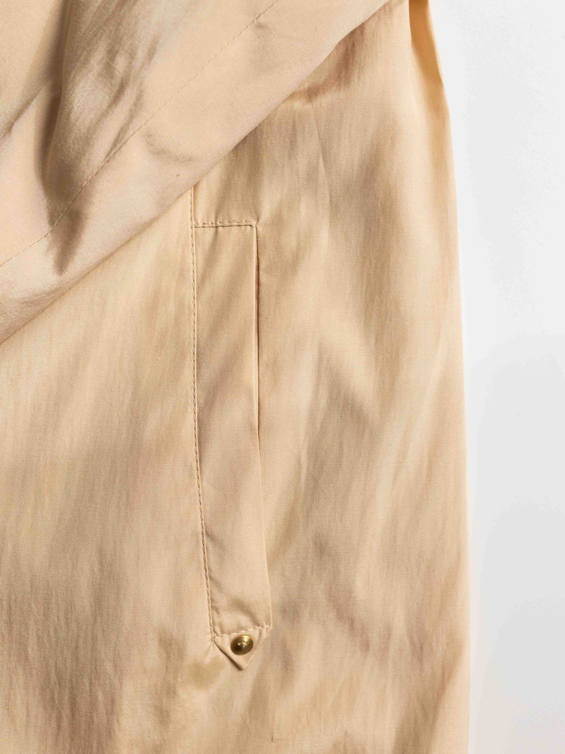 Delmod Minimal Beige Trench-Coat