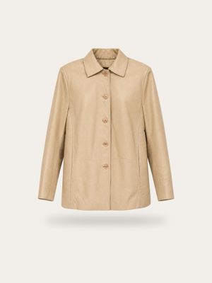 Vintage Cream Leather Jacket Vintage Cream Leather Jacket