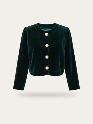 Vintage Emerald Green Velvet Jacket Vintage Emerald Green Velvet Jacket