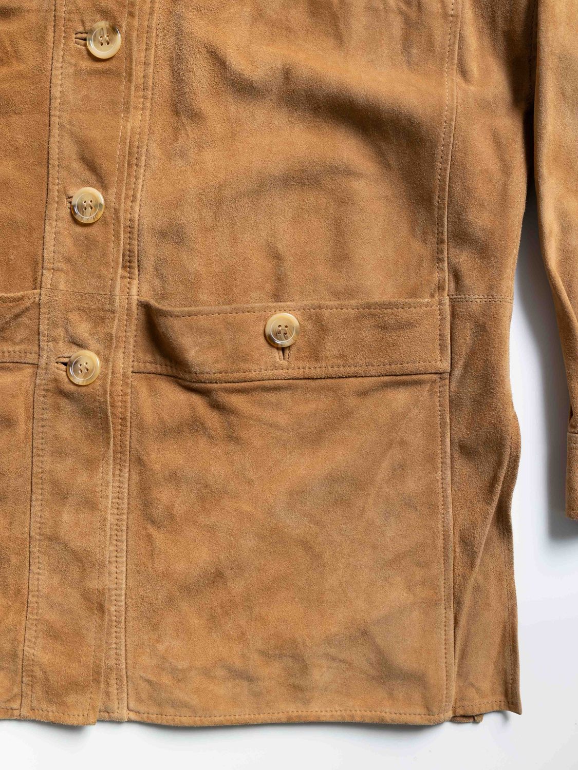 Suede Relaxed Shirt Jacket