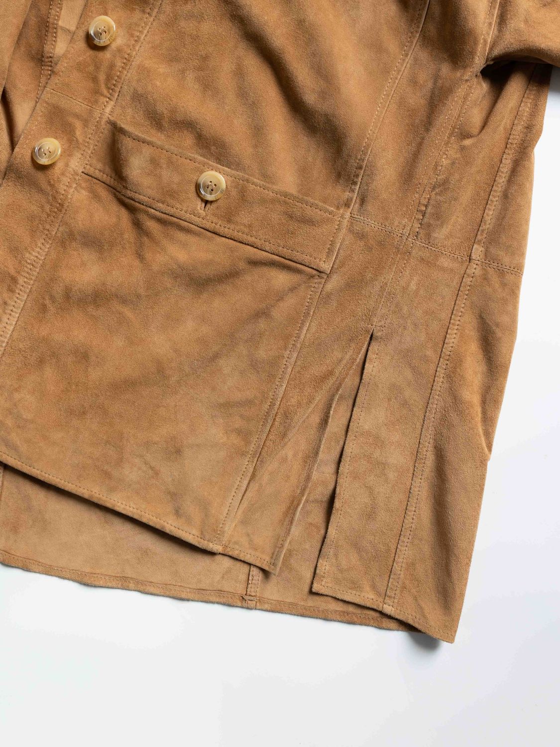 Suede Relaxed Shirt Jacket