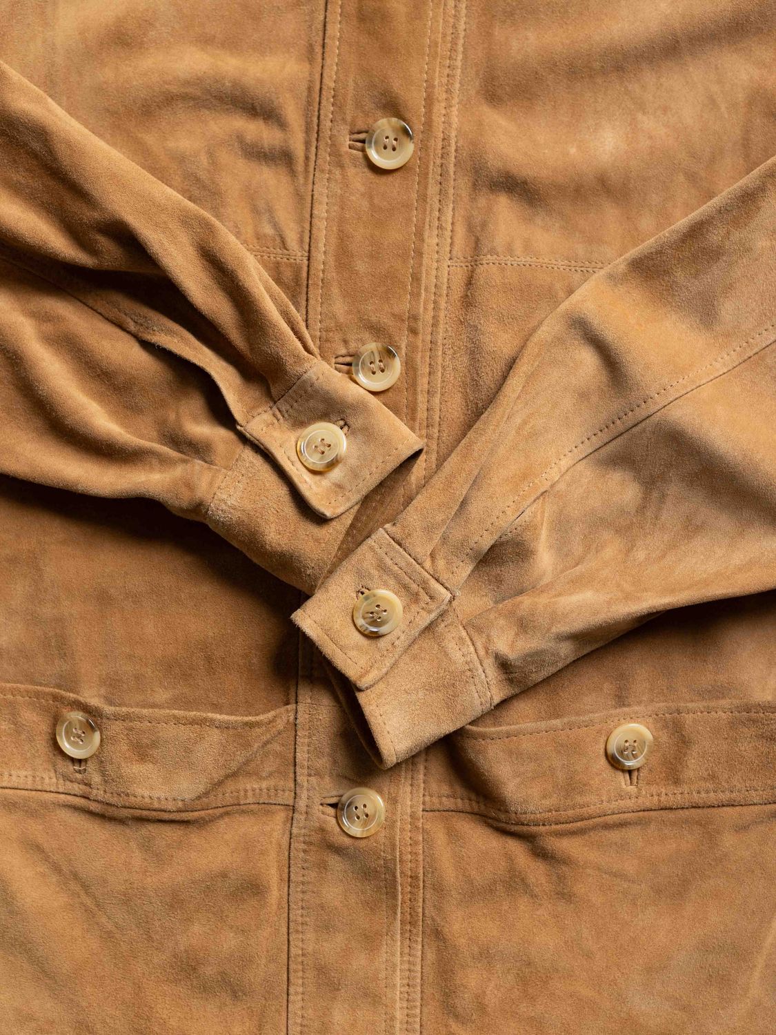 Suede Relaxed Shirt Jacket