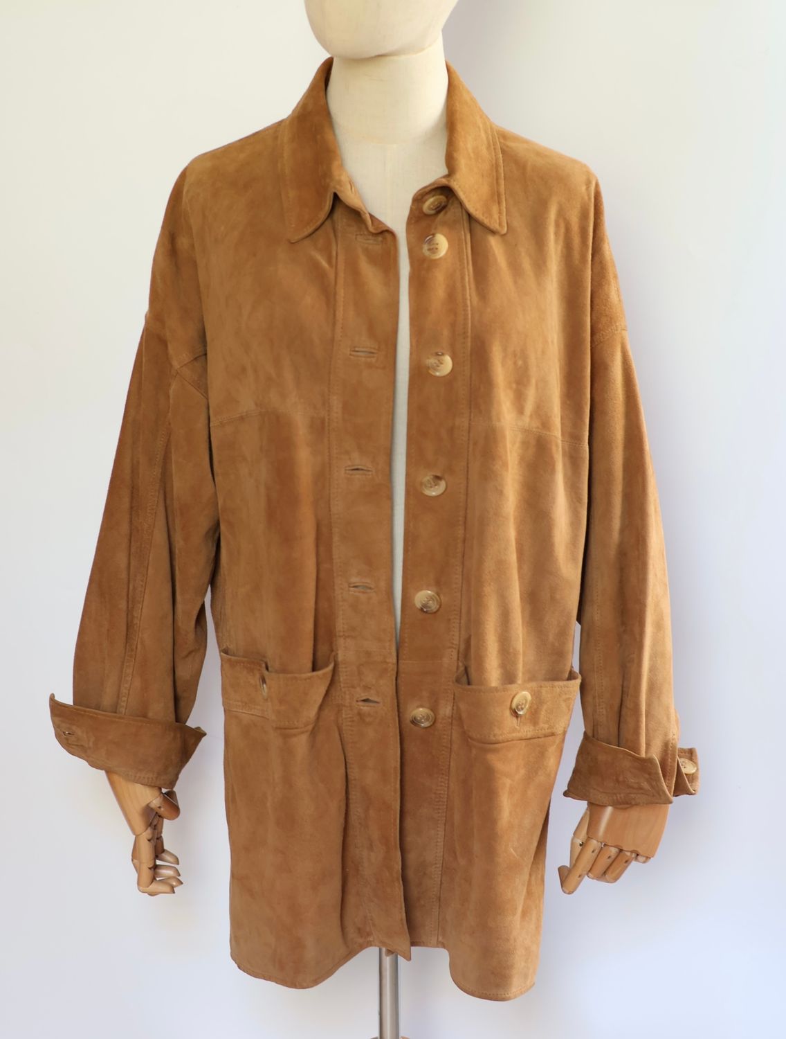 Suede Relaxed Shirt Jacket
