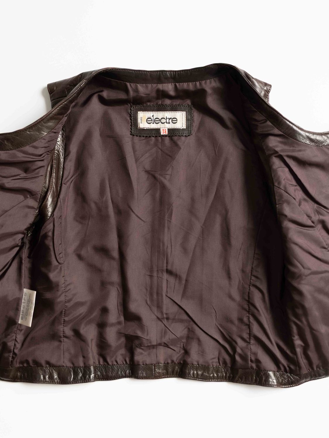 Vintage Quilted Leather Vest