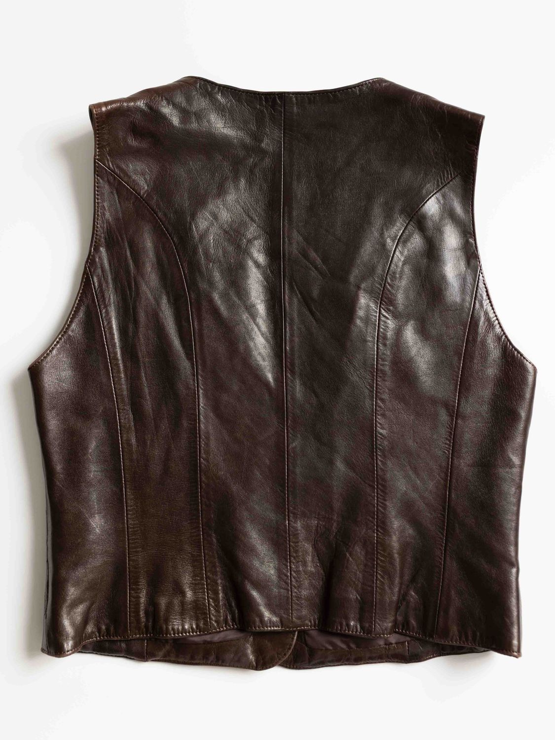 Vintage Quilted Leather Vest